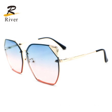 Lovely Cat Ear Metal Frames Women Ready Sunglasses